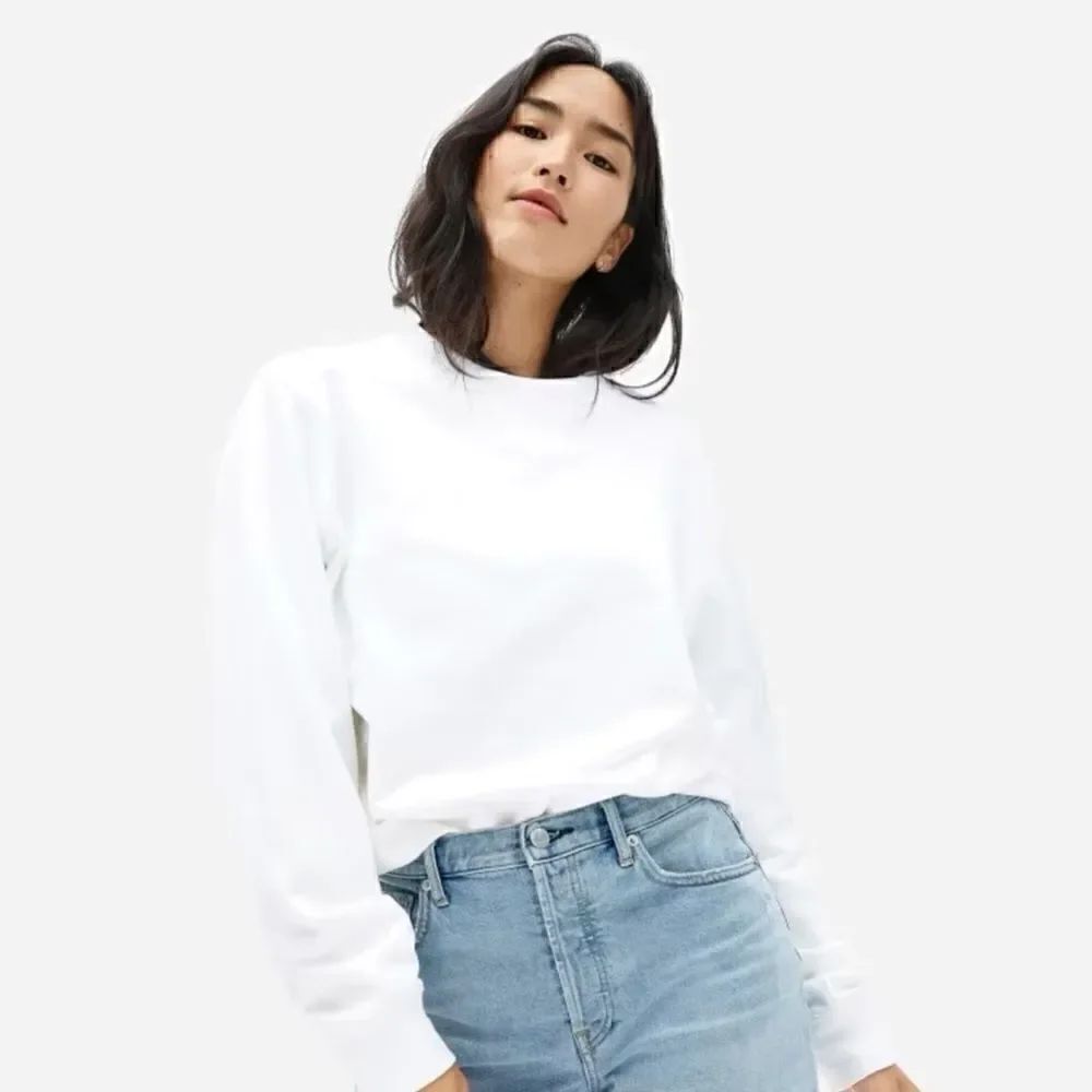 Everlane The French Terry Crew Neck Sweater